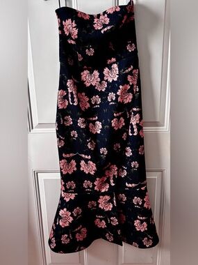 KEEPSAKE Midi Dress with Pink Floral Print